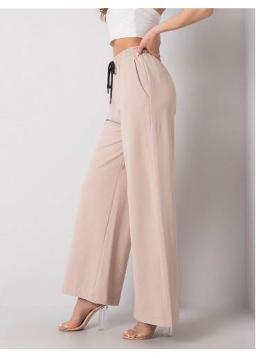 Béžovo hnedé rozšírené tepláky