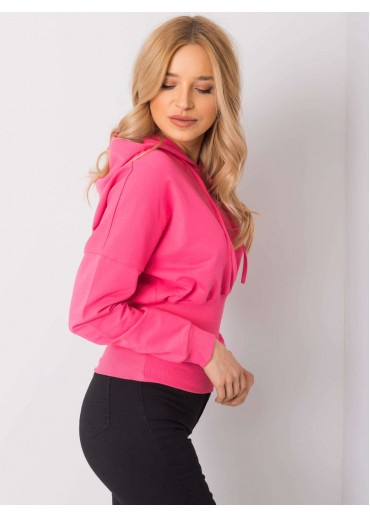 Ružová mikina s kapucňou