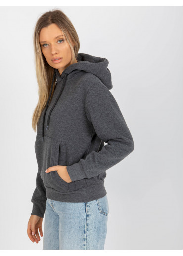 Tmavosivá basic mikina