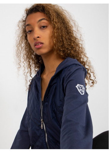 Modrá mikina s kapucňou