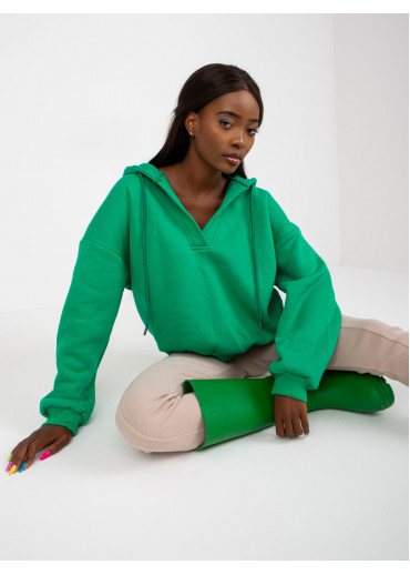 Zelená basic mikina