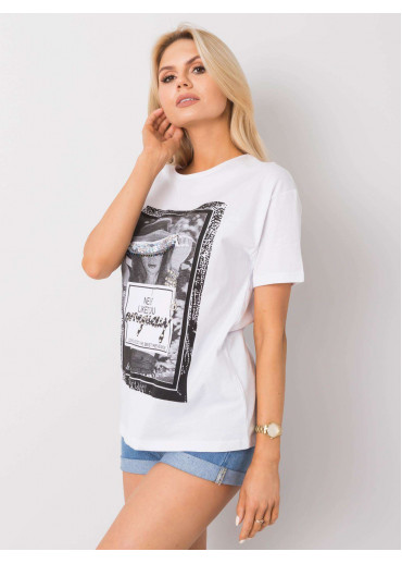 Biele bavlnené tričko