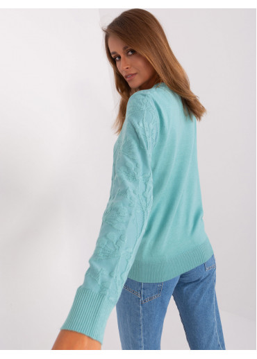 Svetlozelený pulóver