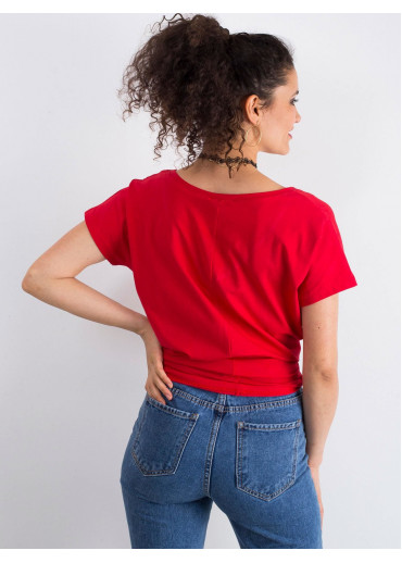 Červené basic tričko