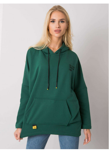 Zelená mikina s kapucňou