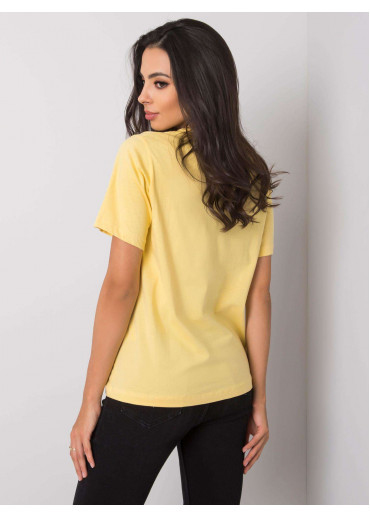 Žlté bavlnené tričko