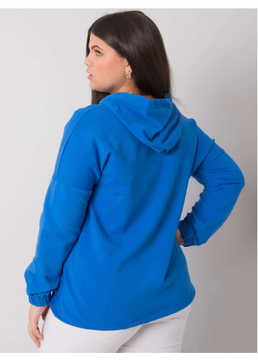 Modrá mikina s kapucňou