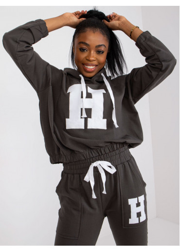 Khaki zelená tepláková súprava