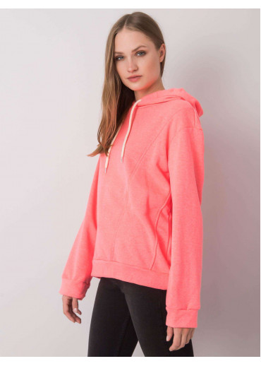 Ružová mikina s kapucňou