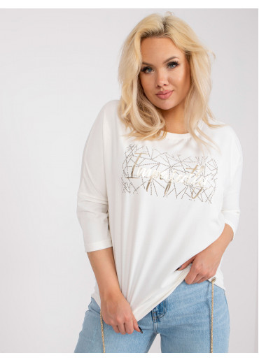 Smotanovo biele tričko s potlačou