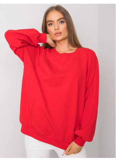 Červená basic mikina