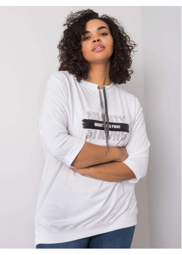 Biele tričko s 3/4 rukávom