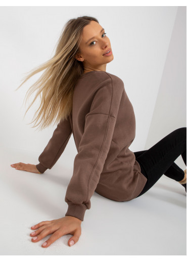 Hnedá dámska mikina