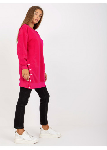 Fuchsiovo ružová mikinová tunika