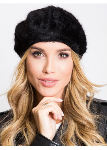 Čierna čiapka - baretka