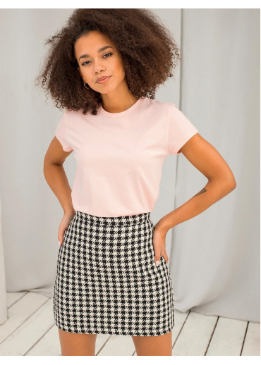 Púdrovo ružové basic tričko