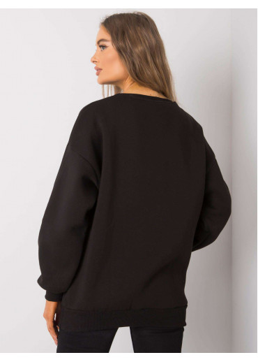 Čierna mikina s nášivkou