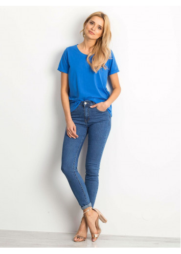 Modré basic tričko