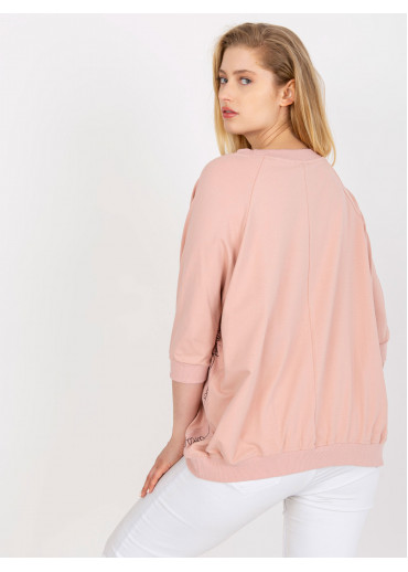 Púdrovo ružová tunika