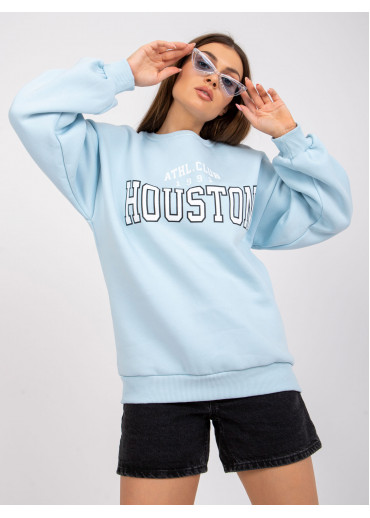 Svetlomodrá basic mikina