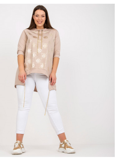 Béžovo hnedá tunika