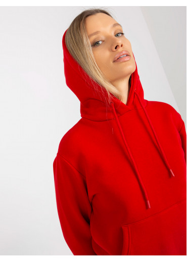 Červená basic mikina