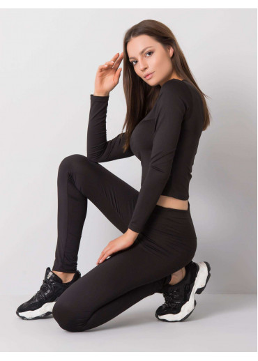 Čierny športový komplet