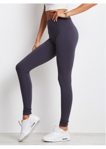 Grafitovo sivá legíny