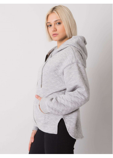 Sivá mikina s kapucňou