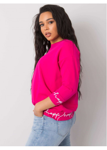 Fuchsiovo ružová mikina