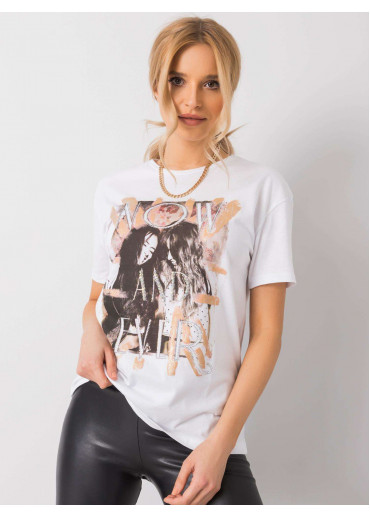 Biele bavlnené tričko