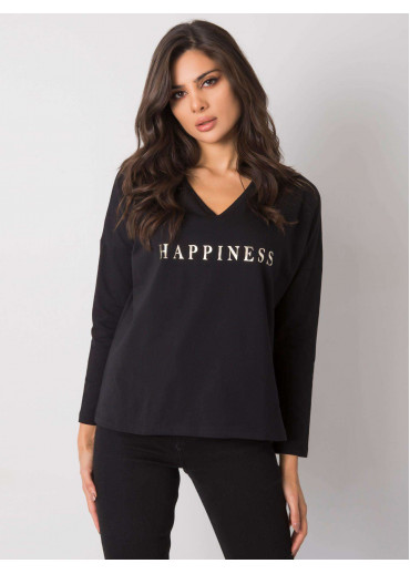 Čierne tričko s dlhým rukávom