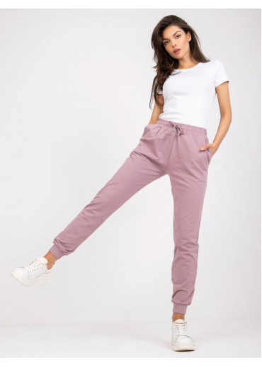 Tmavopúdrovo ružové tepláky