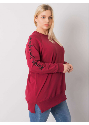 Bordovo červená one size tunika