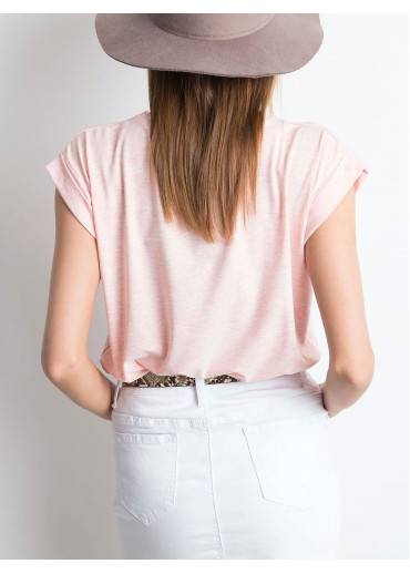 Ružové basic tričko