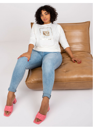 Smotanovo biele tričko s potlačou