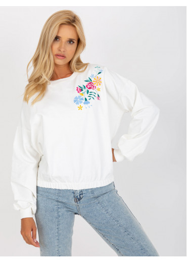 Biela mikina s potlačou