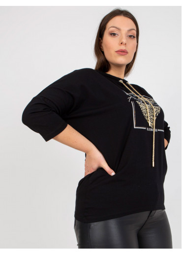 Čierne tričko s potlačou