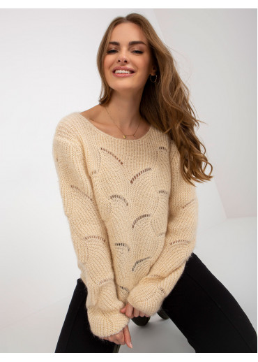 Béžovo hnedý pulóver