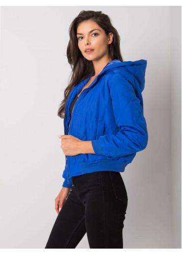 Svetlomodrá krátka prechodná bunda