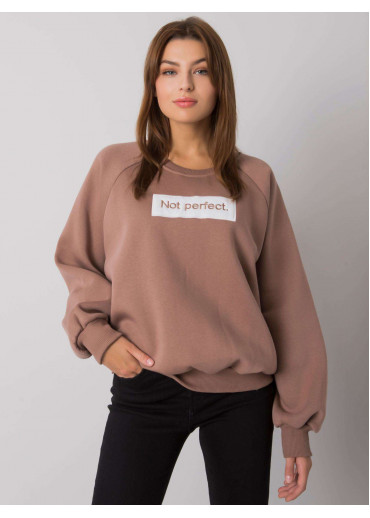 Hnedá pohodlná mikina