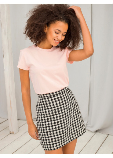 Púdrovo ružové basic tričko