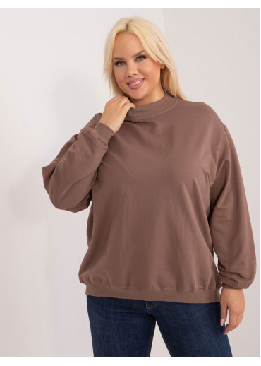 Hnedá bavlnená mikina