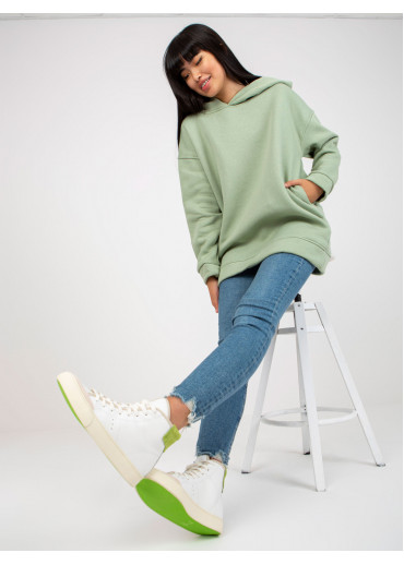 Zelená oversize mikina