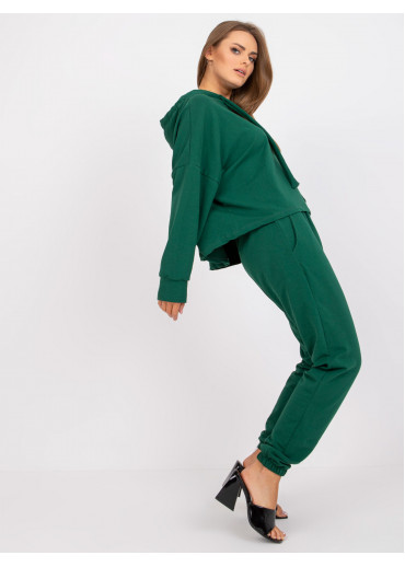 Tmavozelená tepláková súprava