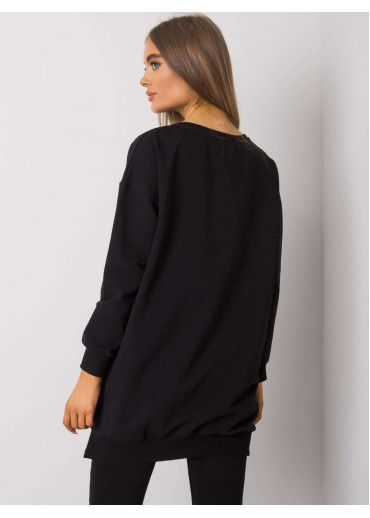 Čierna tunika s potlačou