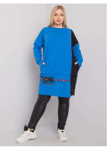 Modrá mikinová tunika