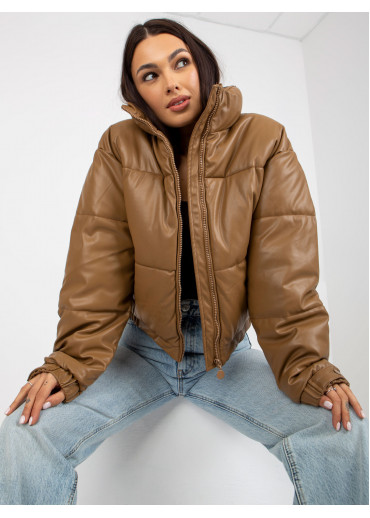 Hnedá krátka bunda