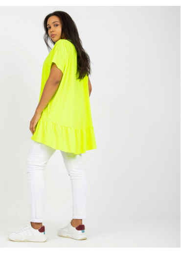 Vanilkovo žltá tričková tunika