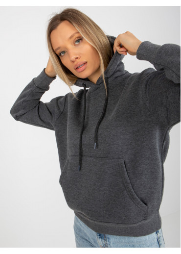 Tmavosivá basic mikina